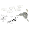 Delock usb port blocker voor usb-a female insteekslot (wit zilver)