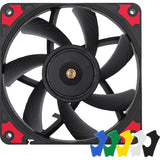 Noctua nf-a12x15 pwm chromax.black.swap case fan (zwart, 120 x 120 x 15 mm) - afbeelding 2