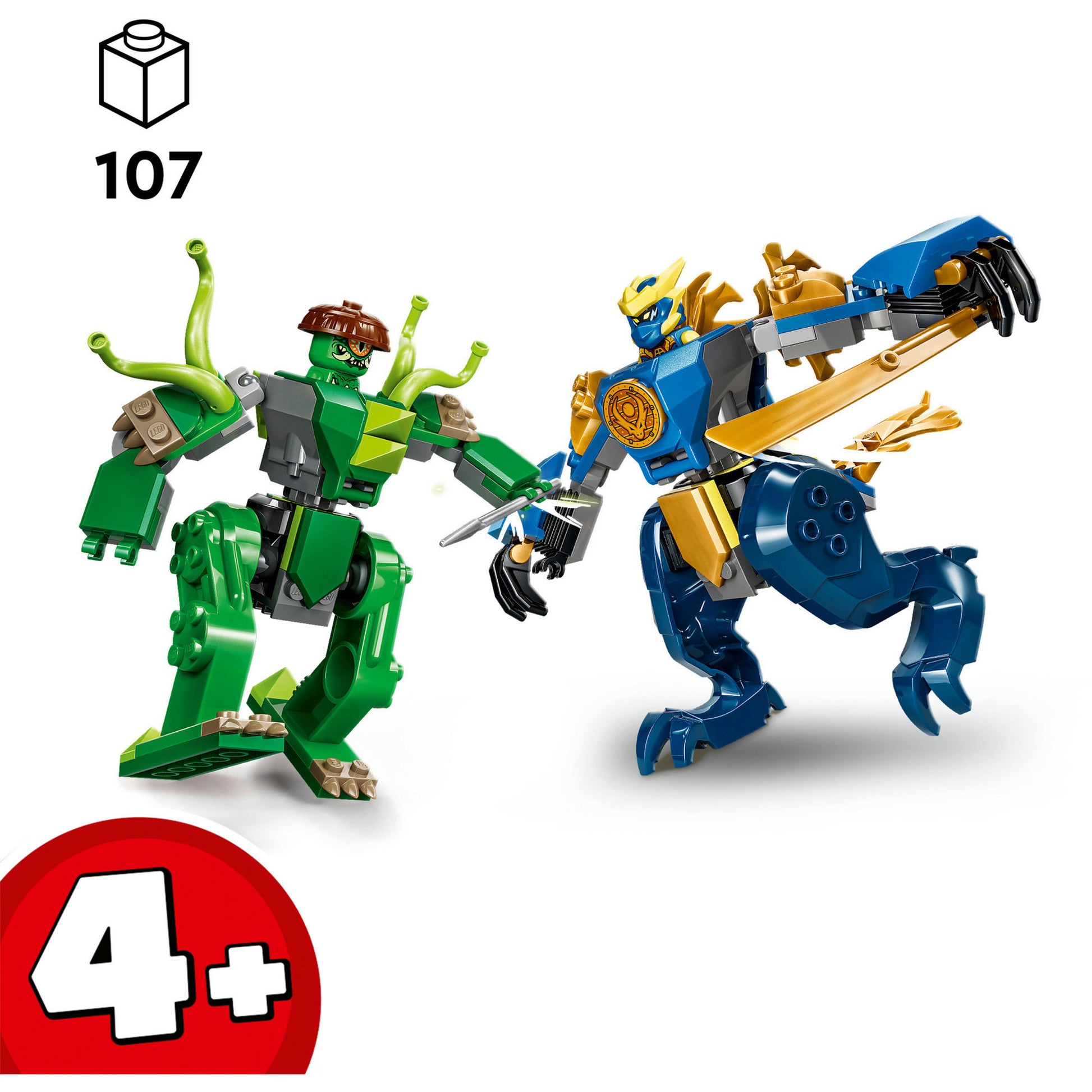 Lego ® ninjago® - jay's drakenmechastrijd - speelgoedmecha - speelset met 2 minifiguren - 71853