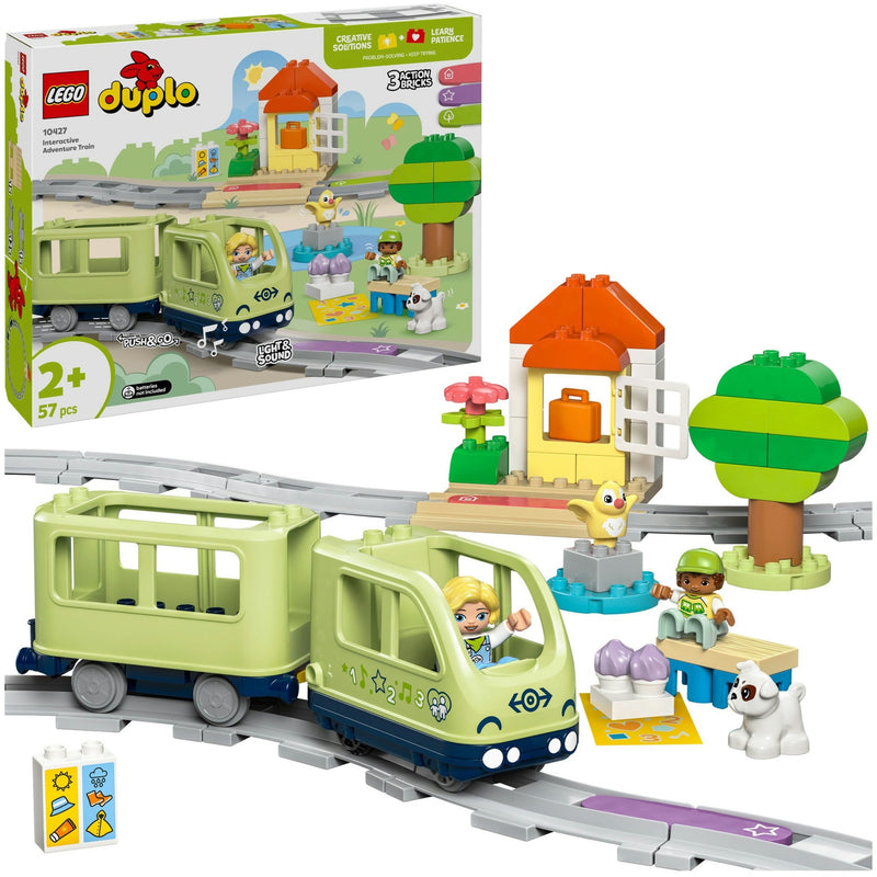 Lego duplo stad - interactieve avonturentrein constructiespeelgoed (10427)