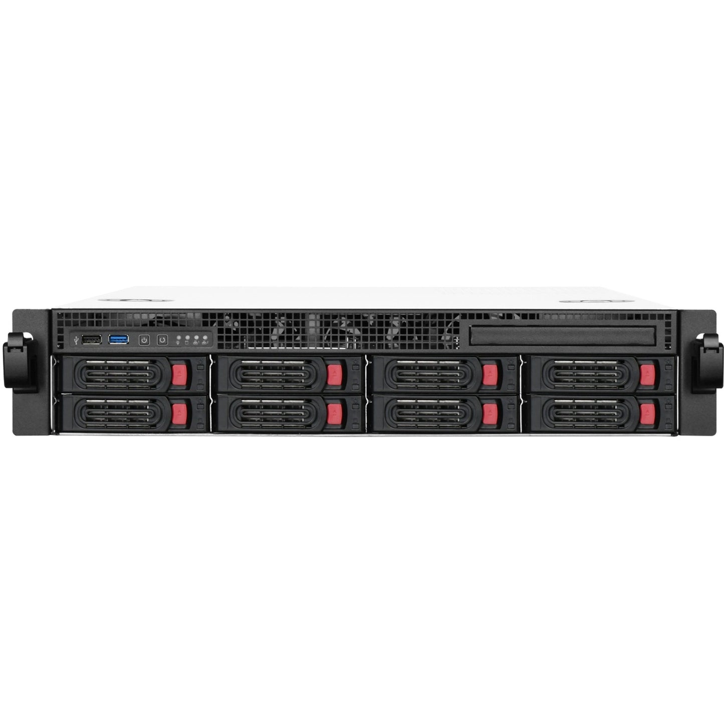 Silverstone rm21-308 rack behuizing (zwart | 1x usb-a 2.0 | 1x usb-a 3.2 (5 gbit s))