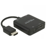 Delock hdmi audio extractor compact adapter (zwart, 0,3 meter, 4k 60hz) - afbeelding 1