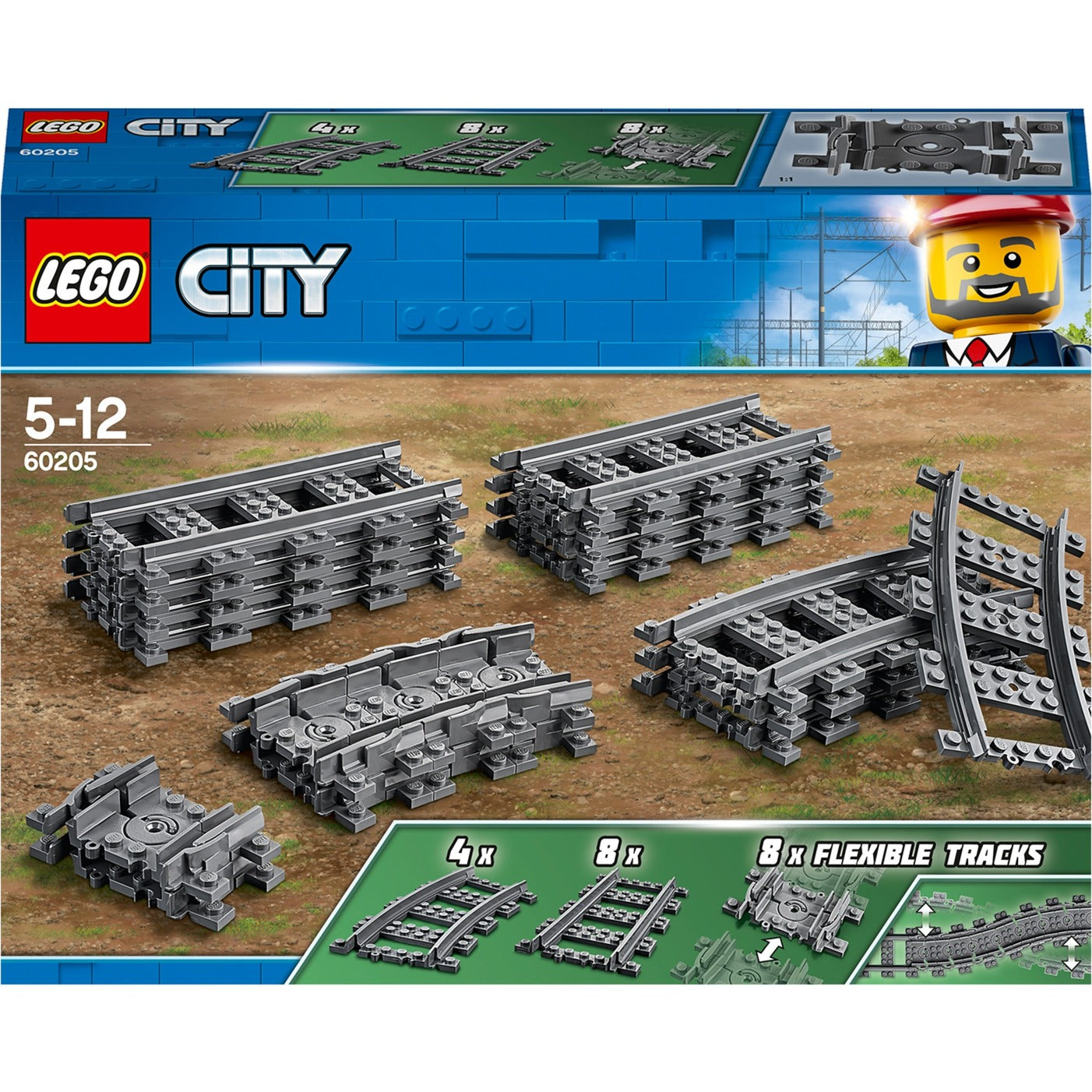 Lego city 60205 treinrails