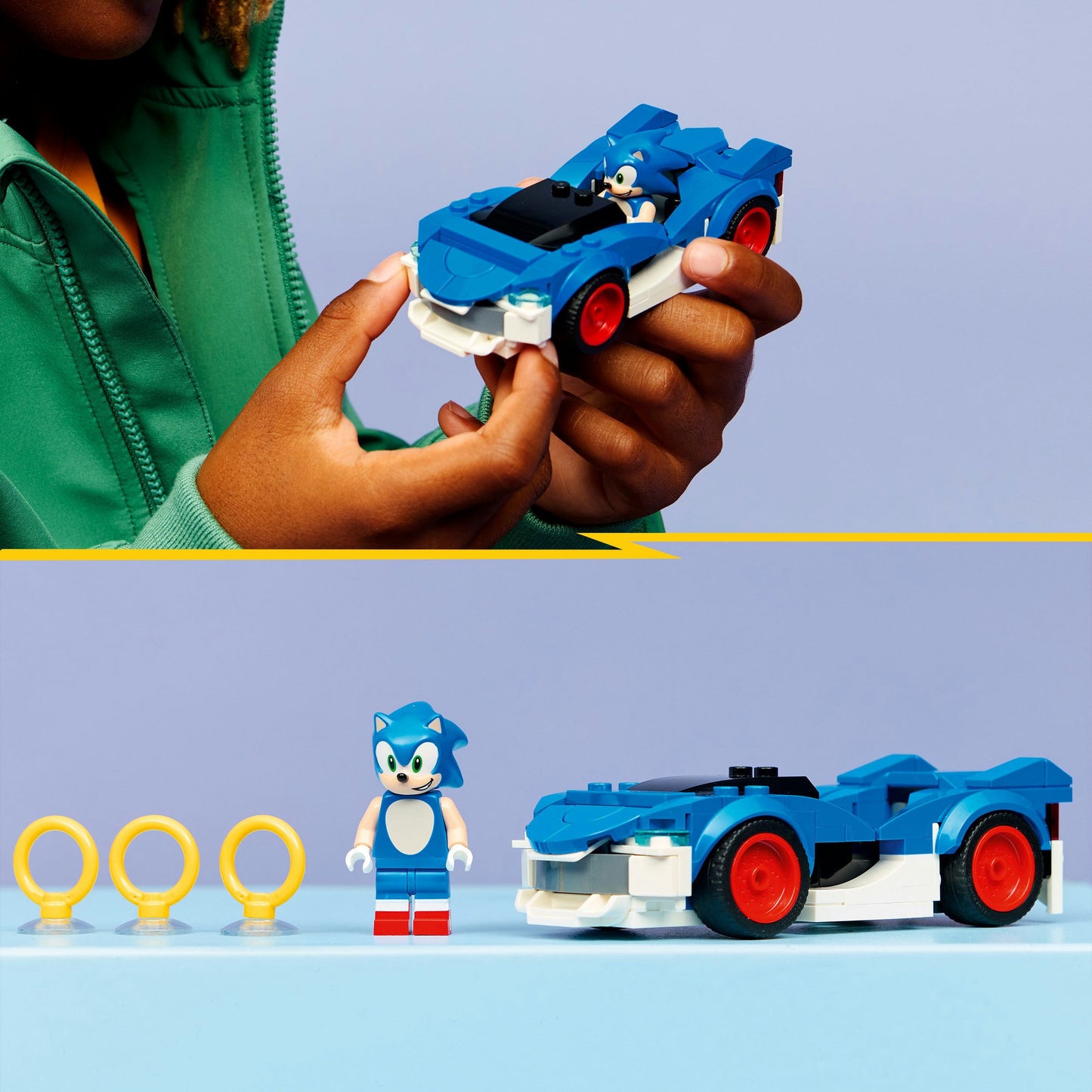 Lego sonic the hedgehog 77117 sonics auto: speed star lightning