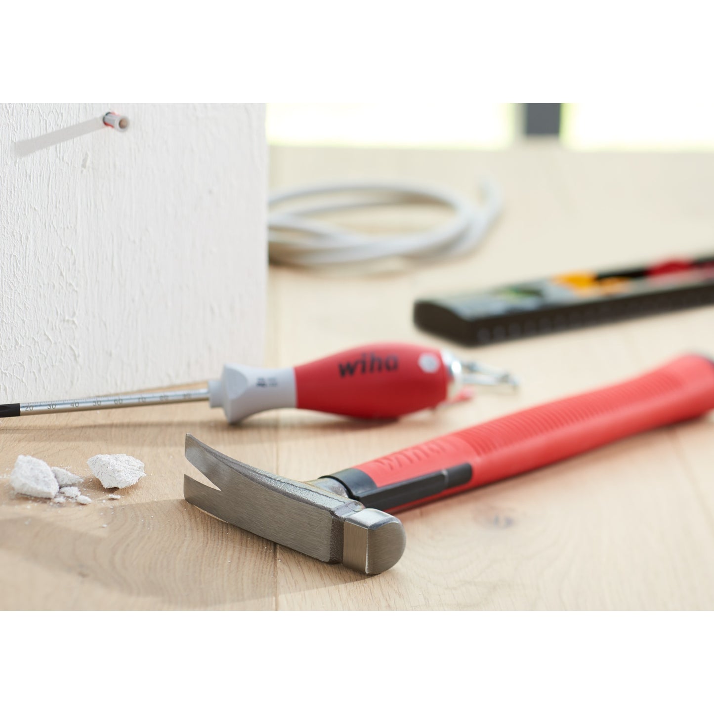 Wiha elektrikerhammer hamer (rood)