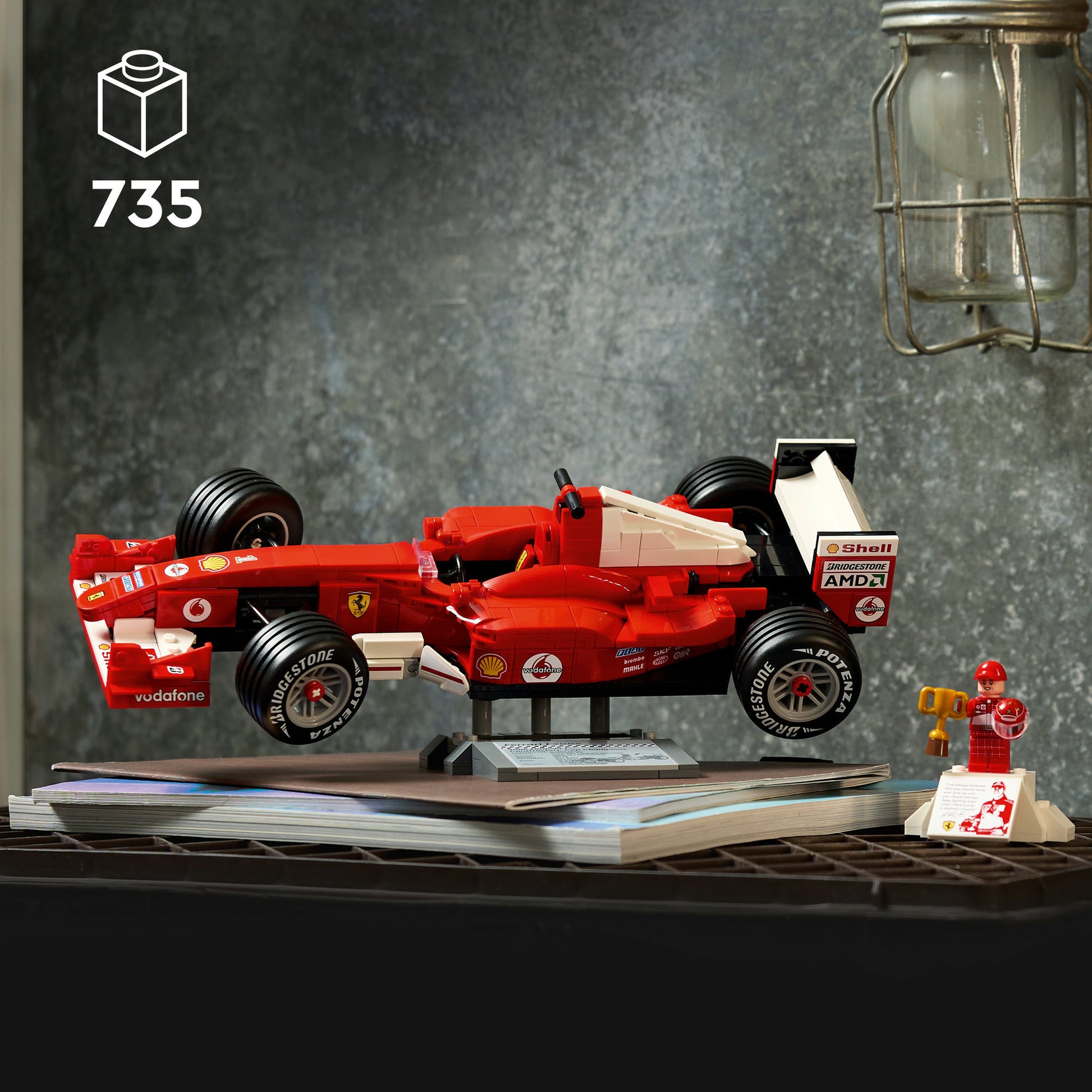Lego icons ferrari f2004 en michael schumacher - 11375