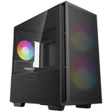 Deepcool ch360 mini tower behuizing (zwart | 1x usb-a | 1x usb-c | rgb | tempered glass) - afbeelding 1