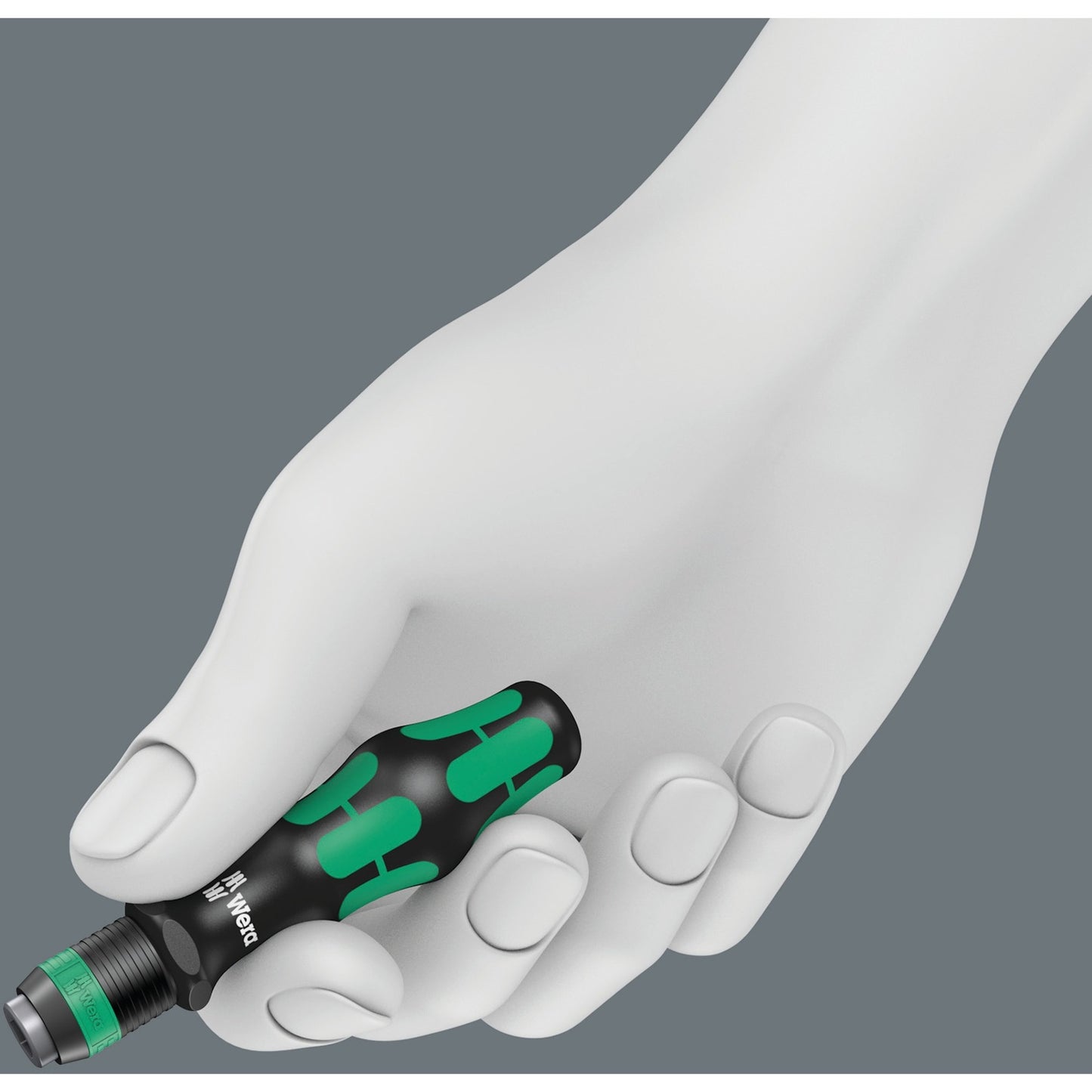 Wera bits-handhouder 813 r met rapidaptor bithouder schroevendraaier (zwart groen, 90mm)