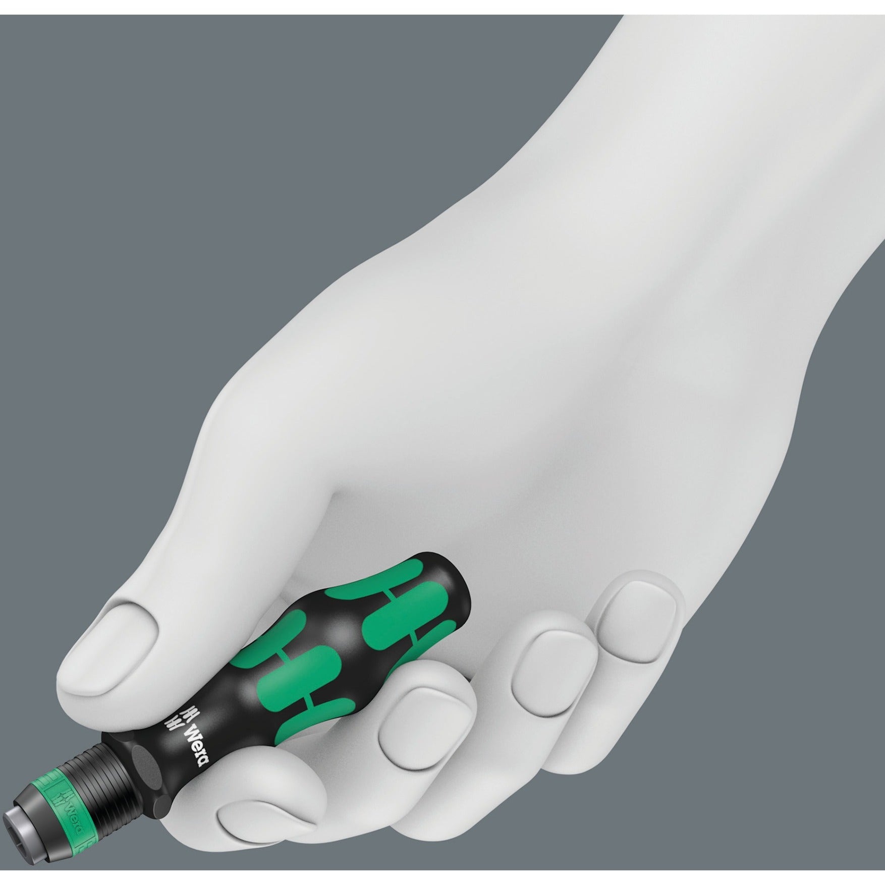 Wera bits-handhouder 813 r met rapidaptor bithouder schroevendraaier (zwart groen, 90mm)