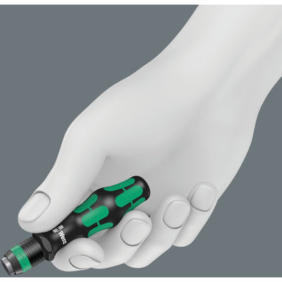 Wera bits-handhouder 813 r met rapidaptor bithouder schroevendraaier (zwart groen, 90mm)