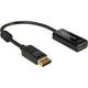 Delock displayport 1.2 > hdmi adapter (zwart, 0,2 meter, 4k)