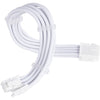 Silverstone sst-pp07e-pci8w-v2, pcie 8pin (6+2) verlengkabel (wit, 30 centimeter)