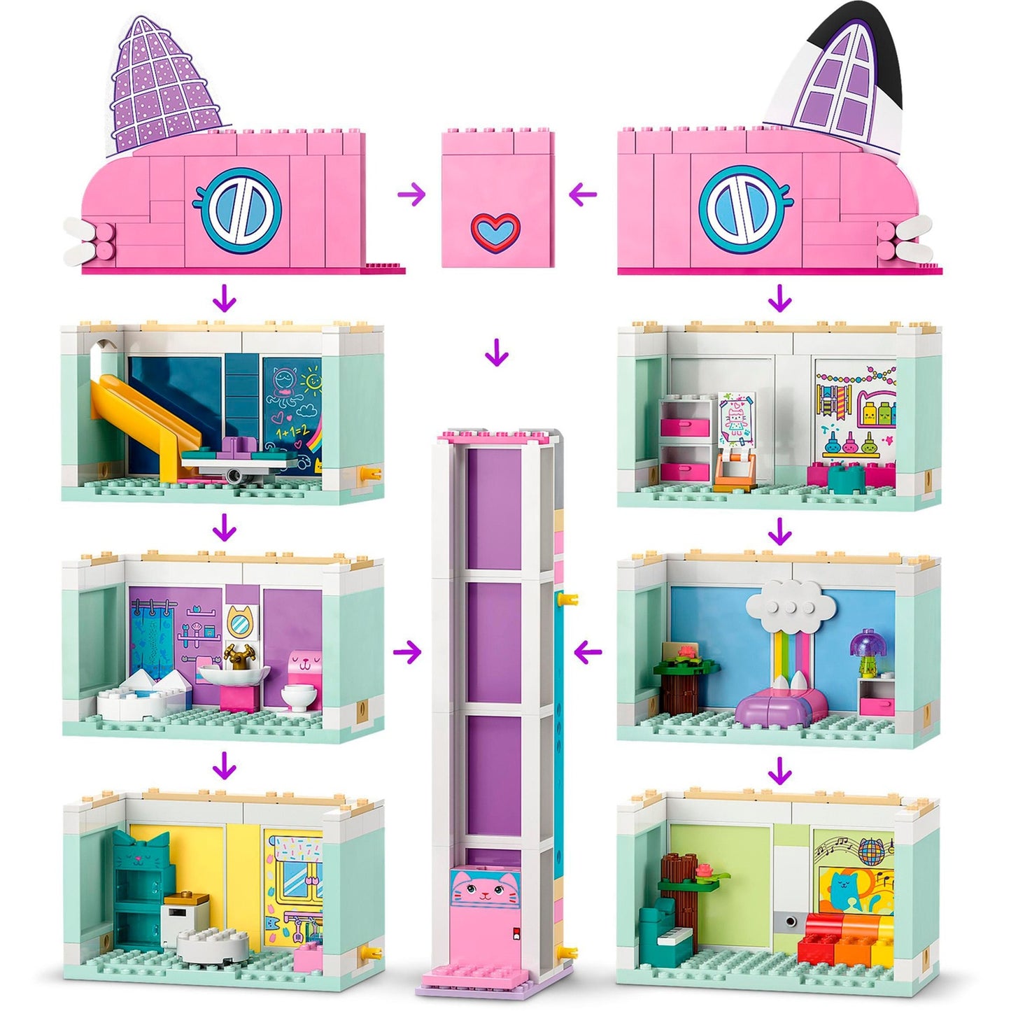 Lego gabby's poppenhuis - gabby's poppenhuis constructiespeelgoed (10788)