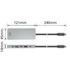 Act connectivity usb-c 4k 8k 60hz dockingstation (grijs)