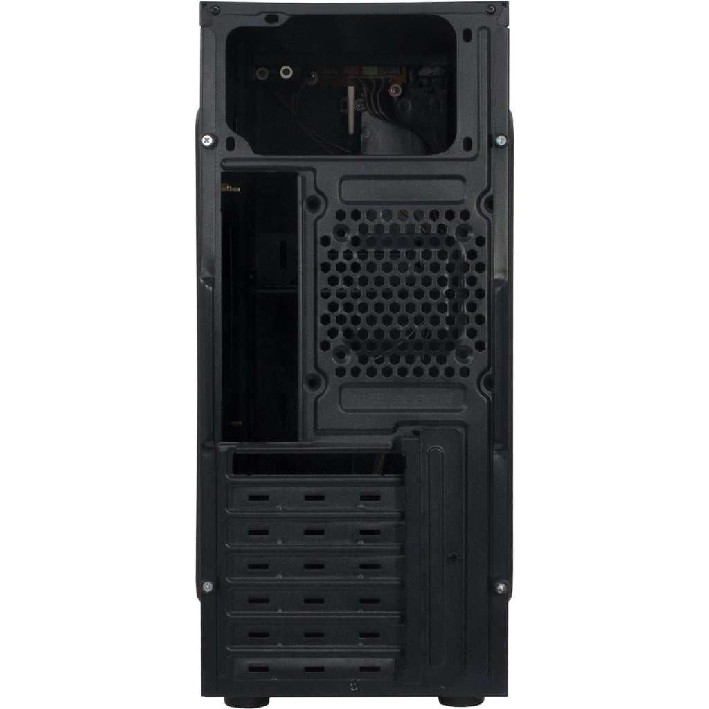 Inter-tech b-42 rgb midi tower behuizing (zwart | 3x usb-a | rgb | window)