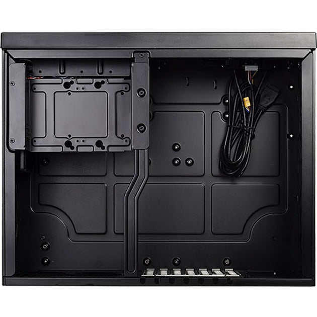 Silverstone sst-gd09b htpc behuizing (zwart | 2x usb-a)