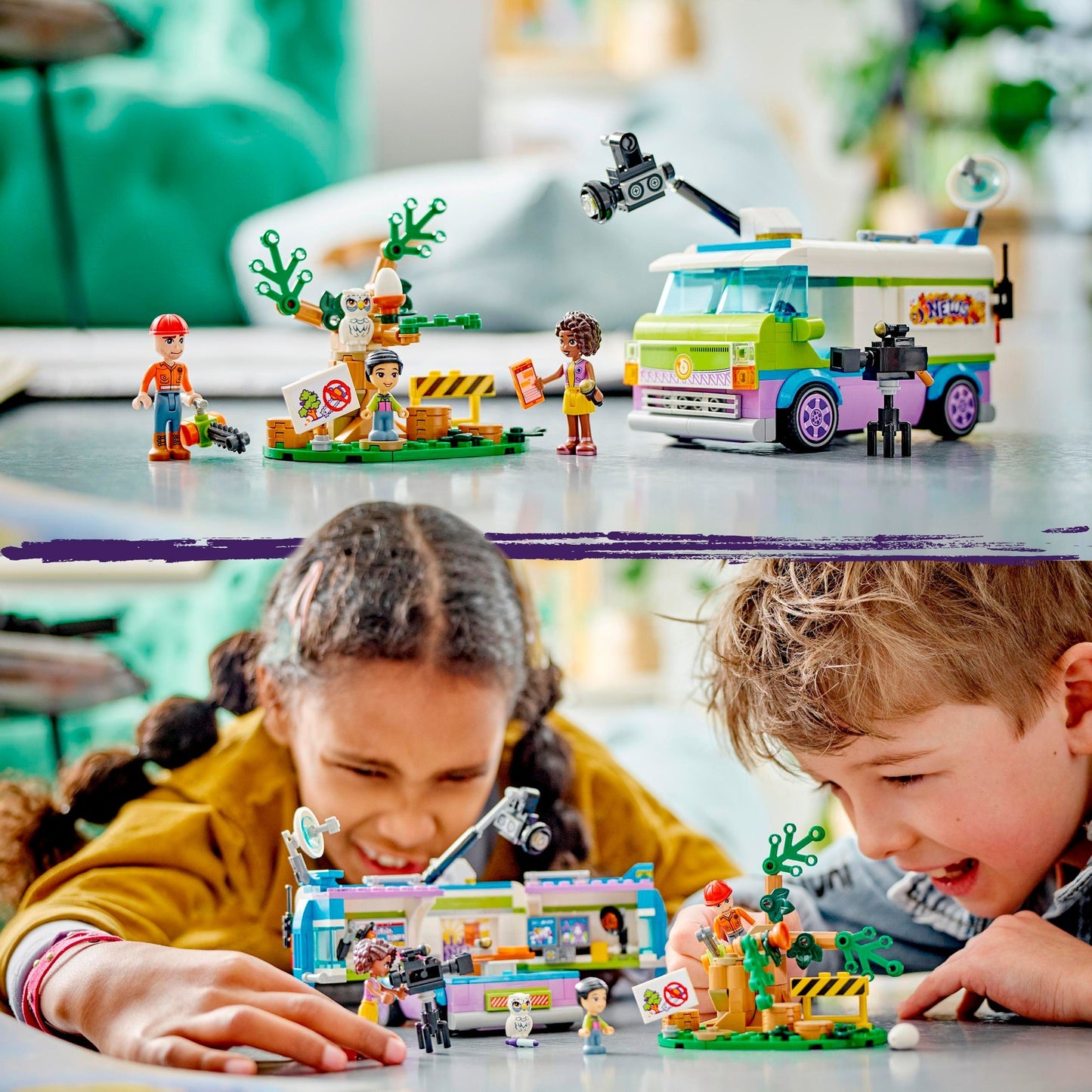 Lego friends - nieuwsbusje constructiespeelgoed (41749)