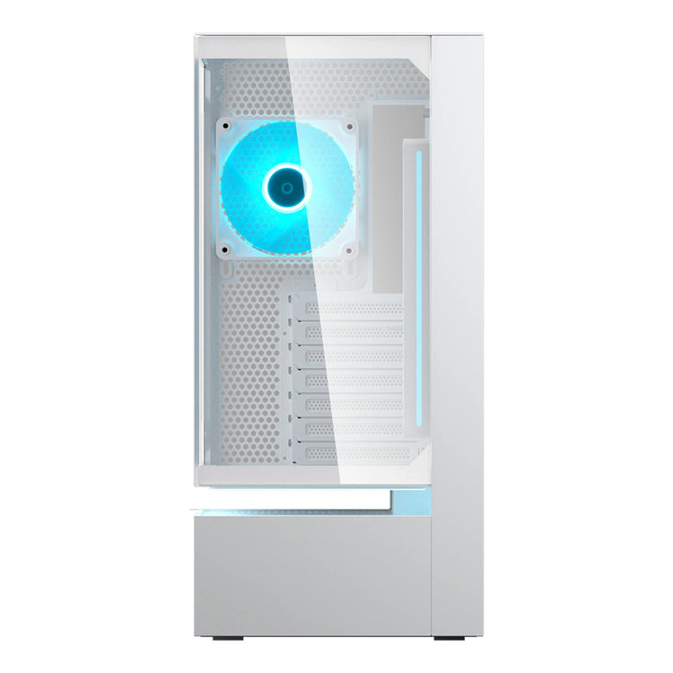 Cougar cfv235 midi tower behuizing (wit | 2x usb-a | 1x usb-c | rgb | tempered glass)