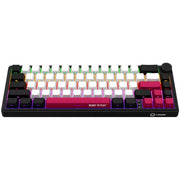 Lorgar kbp70mw rgb mechanisch gaming toetsenbord (zwart, us lay-out (qwerty), logar toxic purple, 65%, rgb, hot-swappable, pbt double-shot, bluetooth | 2.4ghz | usb) - afbeelding 3