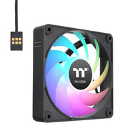 Thermaltake ct120 ex argb sync pc cooling fan (3-fan pack) case fans (zwart, 3 stuks, 120 x 120 x 25 mm, pwm) - afbeelding 2