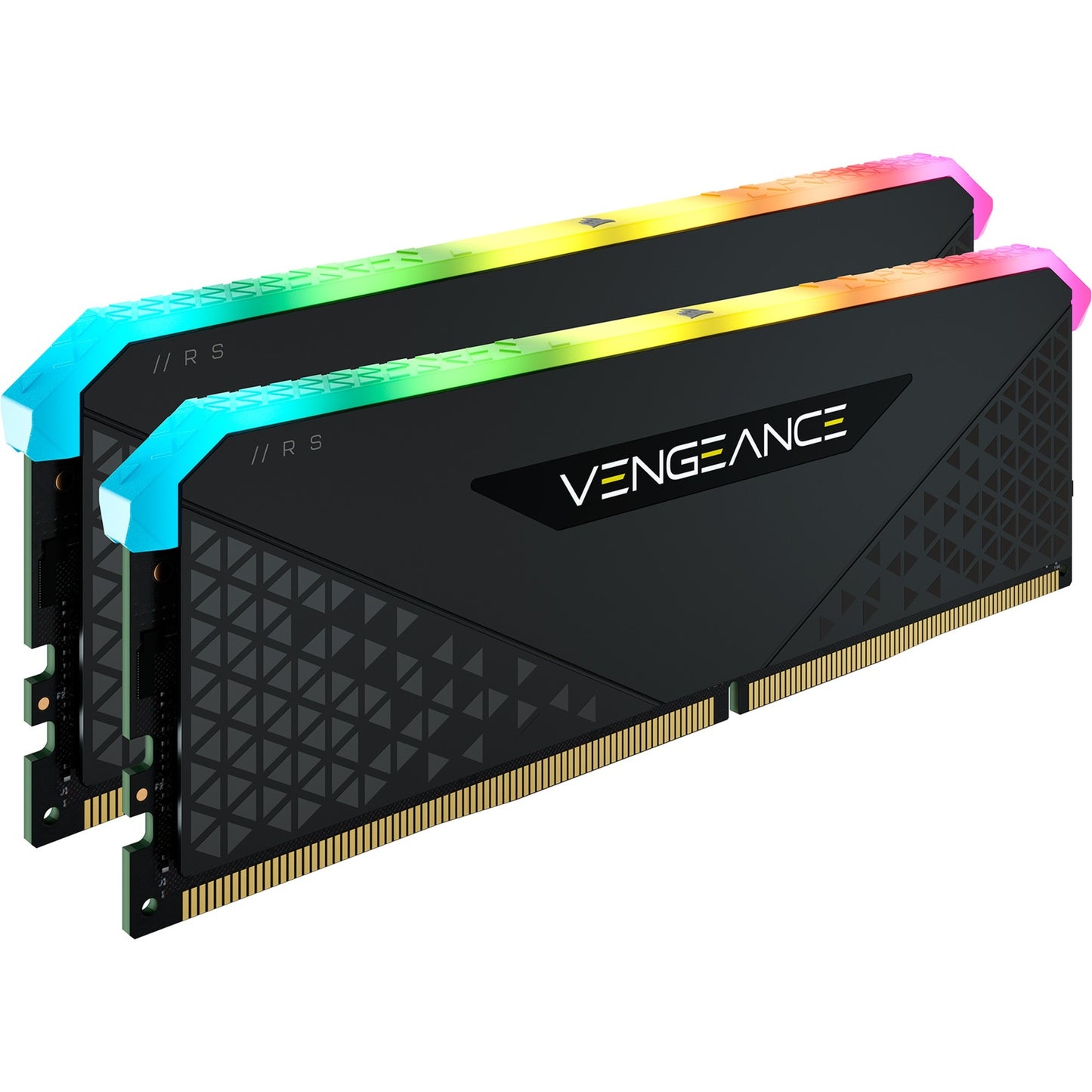 Corsair vengeance rgb rs 32 gb ddr4-3200 (2x 16 gb) werkgeheugen (zwart, cmg32gx4m2e3200c16, xmp 2.0)