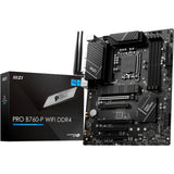 Msi pro b760-p wifi ddr4 socket 1700 moederbord (raid, 2.5 gb-lan, wifi, bt, sound, atx) - afbeelding 1