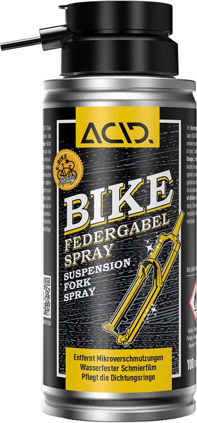 Acid bike suspension fork spray