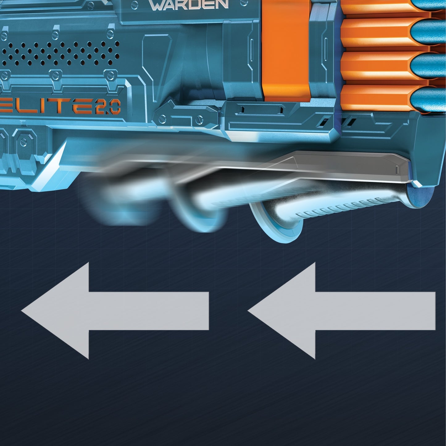 Hasbro nerf elite 2.0 warden db-8-blaster nerf-gun