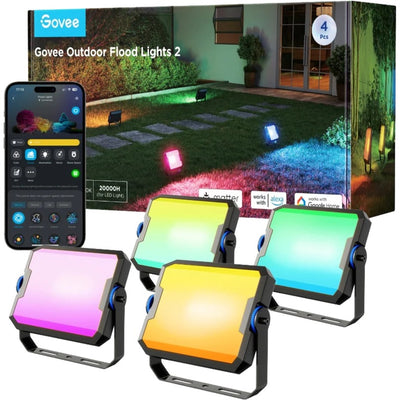 Govee outdoor flood lights 2 sfeerverlichting (4 stuks)