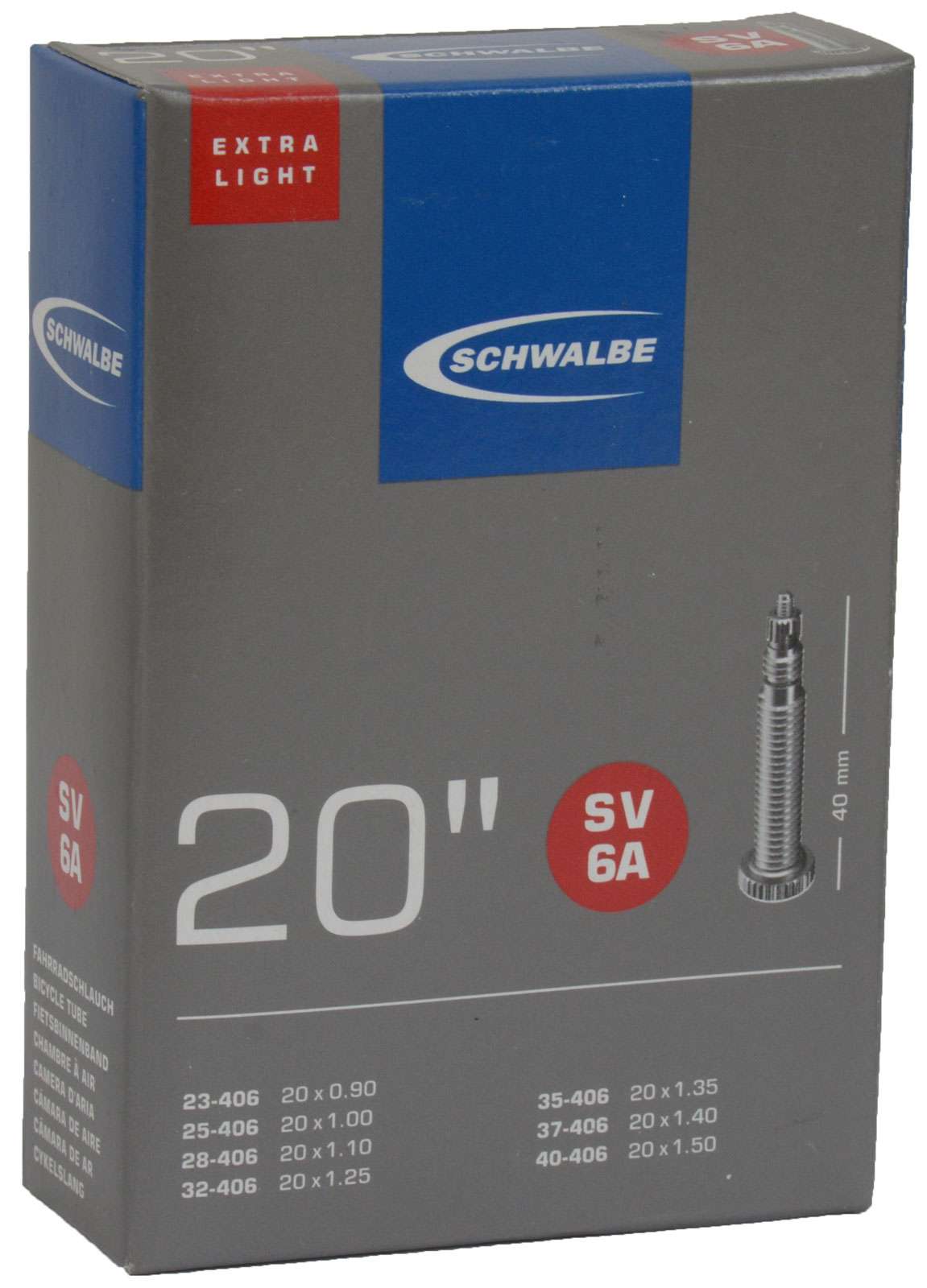 Schwalbe Binnenband 20 x 0.90-1.50 (23 40-406) FV 40 mm