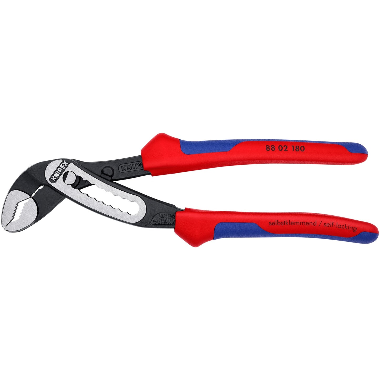 Knipex alligator waterpomptang 88 02 180 zweedse- waterpomp-tang (zwart rood, 180 mm)