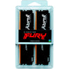Kingston fury beast 16 gb ddr5-6000 (2x 8 gb) werkgeheugen (zwart, kf560c30bbek2-16, xmp 3.0, expo 1.1)