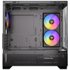 Antec cx500m rgb mini tower behuizing (zwart | 3x usb-a | tempered glass)