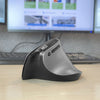 Act connectivity draadloze ergonomische muis met bluetooth en usb-c usb-a (zilver zwart, 1000 - 2400 dpi)