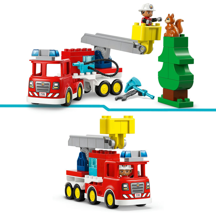 Lego duplo town 10473 brandweertruck met slang en brandweerman