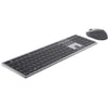 Dell premier multi-device draadloos toetsenbord en draadloze muis - km7321w desktopset (grijs, us lay-out (qwerty), 100%, bluetooth 5.0, dpi:1000 - 4000)