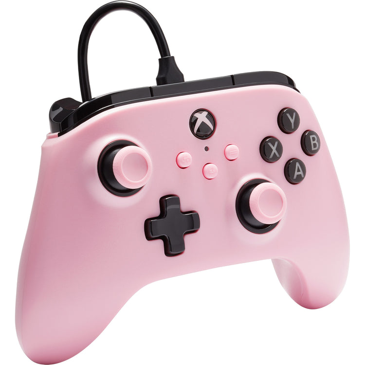 Powera bedrade controller voor xbox series x|s (roze, xbox series x|s, xbox one, pc)