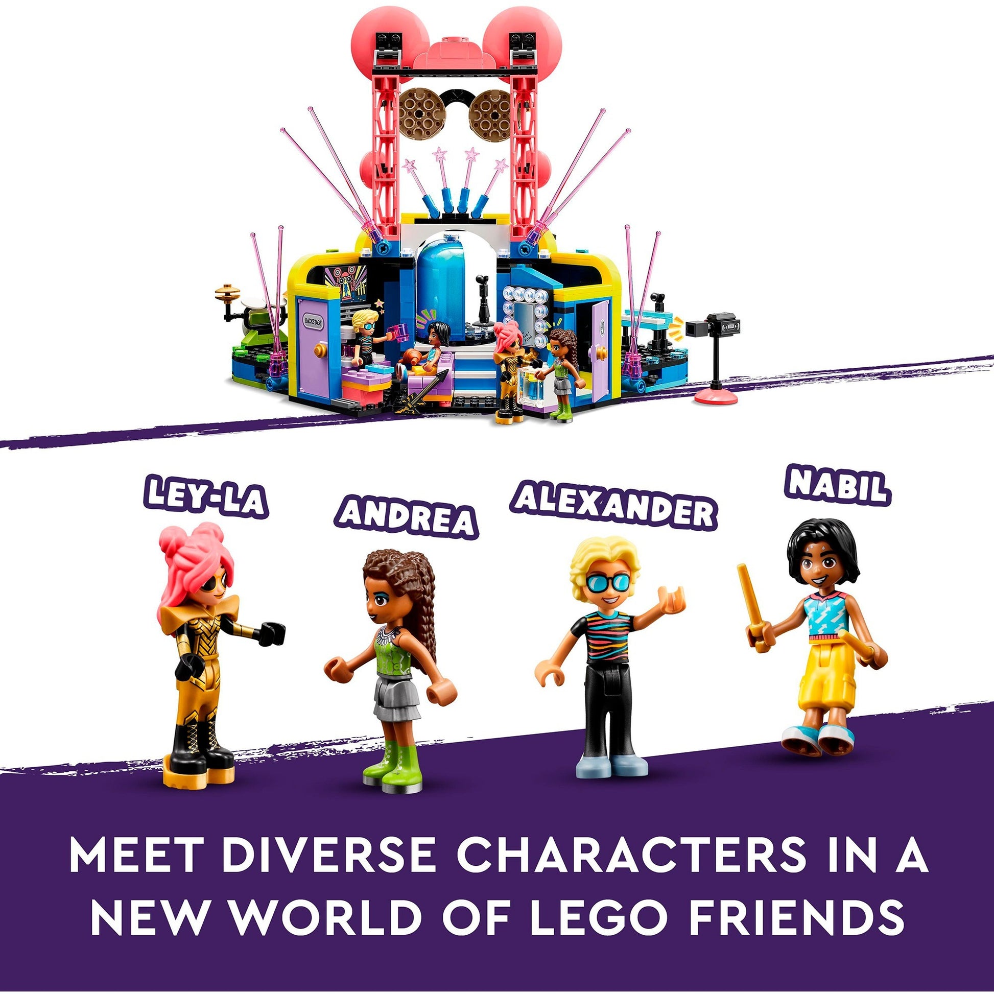 Lego friends - heartlake city muzikale talentenjacht constructiespeelgoed (42616)