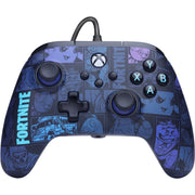 Powera advantage controller met kabel voor de xbox series x|s - fortnite: victory royale (donkerblauw, xbox series x|s, xbox one, pc) - afbeelding 1