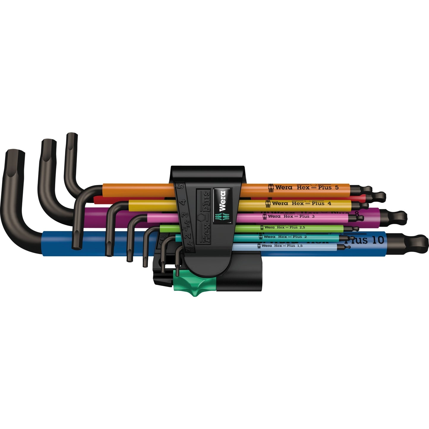Wera inbussleutelset 950 9 hex-plus multicolour 1 sb (9-delig, 1.5mm tot 10mm)