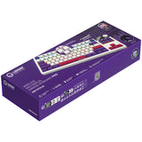 Lorgar kbp70tklw rgb mechanisch gaming toetsenbord (wit, us lay-out (qwerty), logar toxic purple, 80% (tkl), rgb, hot-swappable, pbt double-shot, bluetooth | 2.4ghz | usb) - afbeelding 9