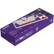 Lorgar kbp70tklw rgb mechanisch gaming toetsenbord (wit, us lay-out (qwerty), logar toxic purple, 80% (tkl), rgb, hot-swappable, pbt double-shot, bluetooth | 2.4ghz | usb) - afbeelding 9