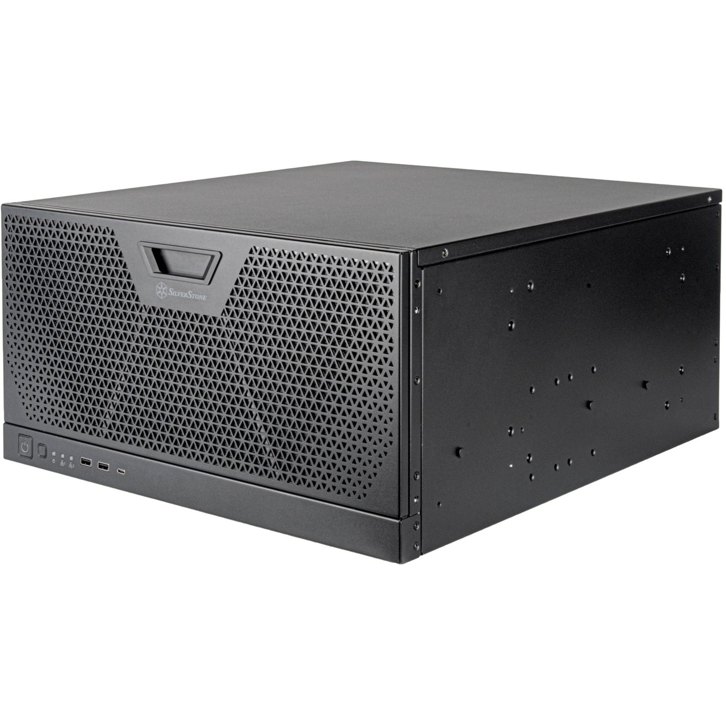Silverstone rm51 rack behuizing (zwart | 5u | 2x usb-a | 1x usb-c)