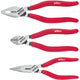 Wiha tangenset classic (rood, combinatie-, punt-, zijkniptang 3-delig)