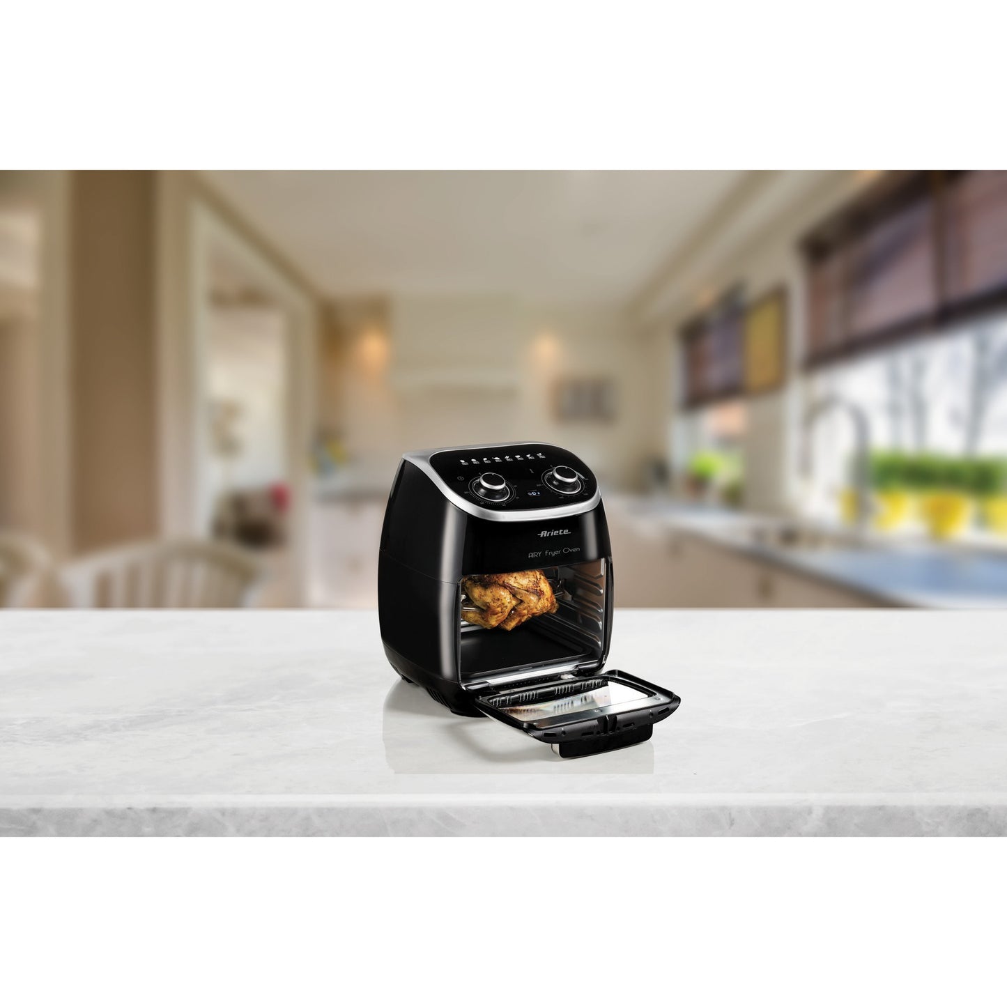 Ariete airy fryer oven 4619 00 heteluchtfriteuse (zwart, 11 liter)