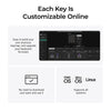 Keychron q0 he qmk wireless custom number pad rgb mechanisch numpad (zwart, us lay-out (qwerty), gateron double-rail magnetic nebula, hot-swap, rgb, double-shot pbt keycaps)