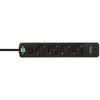 Brennenstuhl ecolor 4-voudige stekkerdoos met 2 usb-laadpoorten (meervoudige stekkerdoos usb c met schakelaar en 1,5m kabel)