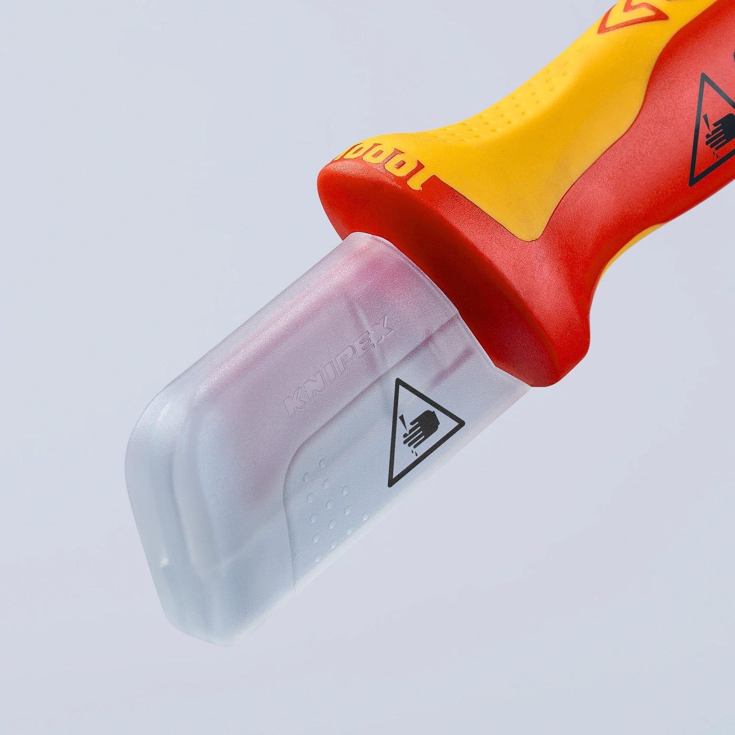 Knipex ontmantelingsmes 9855sb (rood geel, 180 mm)