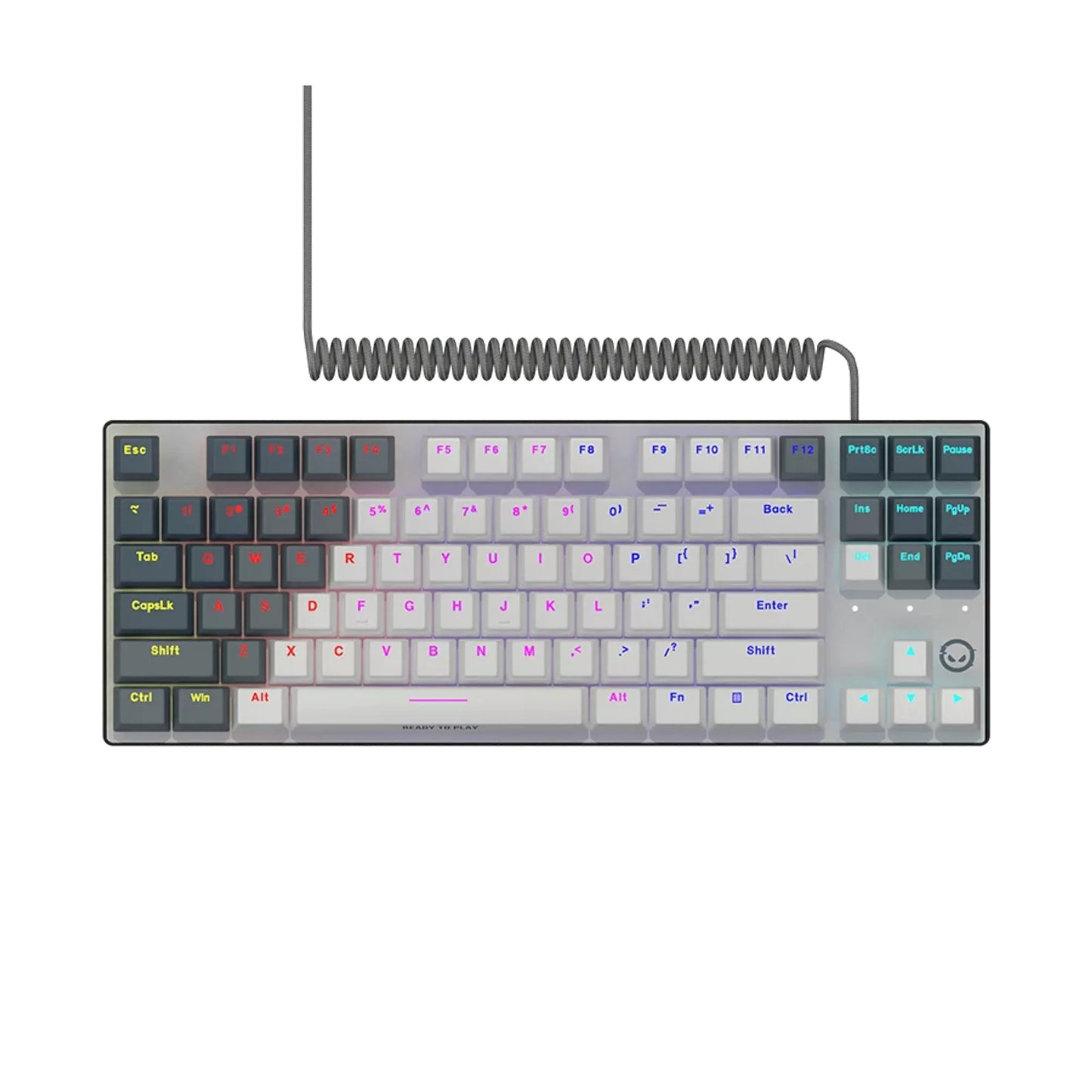 Lorgar azar 514tkl, gaming toetsenbord (wit, us lay-out, logar dream, tkl, rgb)