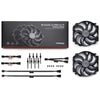 Noctua nf-a14x25r g2 pwm sx2-pp chromax.black case fans (zwart, 2 stuks, 140 x 140 x 25 mm)
